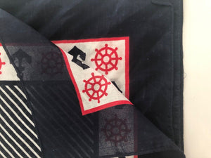 Women Men Girl Cotton Navy Sailor Anchor Marine Bandana Hair Headband Wrap Scarf