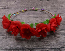 Women Flower Girl Leaf Boho Party Wedding Beach Crown hair headband Garland