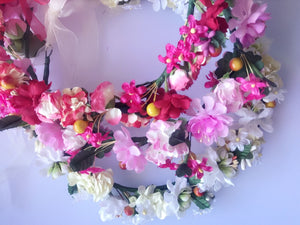 Women Flower Wedding Bridal Fairy Party hair head headband Crown Garland PROP
