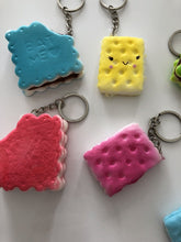 2 Slow rising Scent Biscuit Cookie Squishie Squish Keyring Squeeze toy Strap