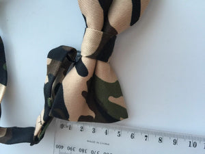 Men Camo Navy Green Army Military Camouflage Party Costume bowtie bow Necktie - Air Diva Fashion