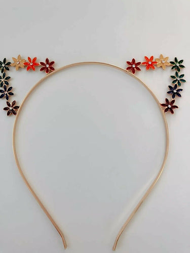 Women Lady Girl Colorful Metal Kitty Cat Ears Party Hair Headband band Hoop