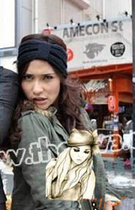 Women knit Bow Crochet warm head hair band ski hat cap Beanie Bandana headband