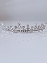 Women Wedding Crystal Silver Zircon Simple Hair Band Headband Hoop Tiara Crown