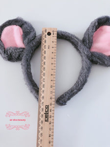 Women Children Bear Grey Mouse Koala Round Ear Party Hair head band Headband