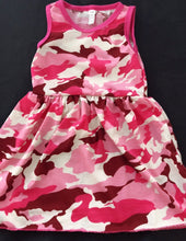 Girl Kid Baby Army Military Party Cotton Camouflage Pink Camo Summer Dress 2T