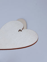 AU 5x Natural Wooden LOVE Heart Craft Gift Hanging Tag Novelty Gift Wrap Favor