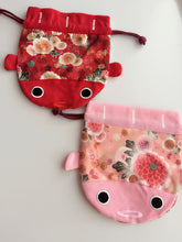 2PC Japan Fish Traditional Gift Jewelry phone Bag small string Organizer Pouch