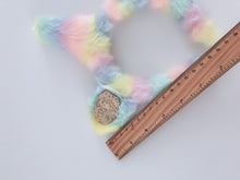 Womens Girl Fluffy Rainbow Unicorn Horn Costume Ear Party Hair band headband