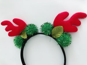 Womens Girl Christmas Reindeer Deer Antler Costume Ear Party Hair band headband