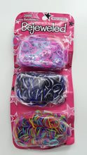 2000 Girl Navy colorful rainbow Latex Hair Ponytail Elastic braid Band holder