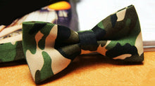 Men Camo Navy Green Army Military Camouflage Party Costume bowtie bow Necktie - Air Diva Fashion