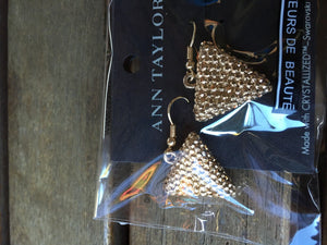 Women Vintage Retro Gold Color Triangle Fashion party Earrings Ear Hook Drop