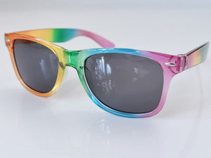 Women Retro Trendy Funky Rainbow colorful UV Sun Eye glasses wear Sunglasses