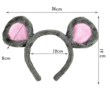 Women Children Bear Grey Mouse Koala Round Ear Party Hair head band Headband