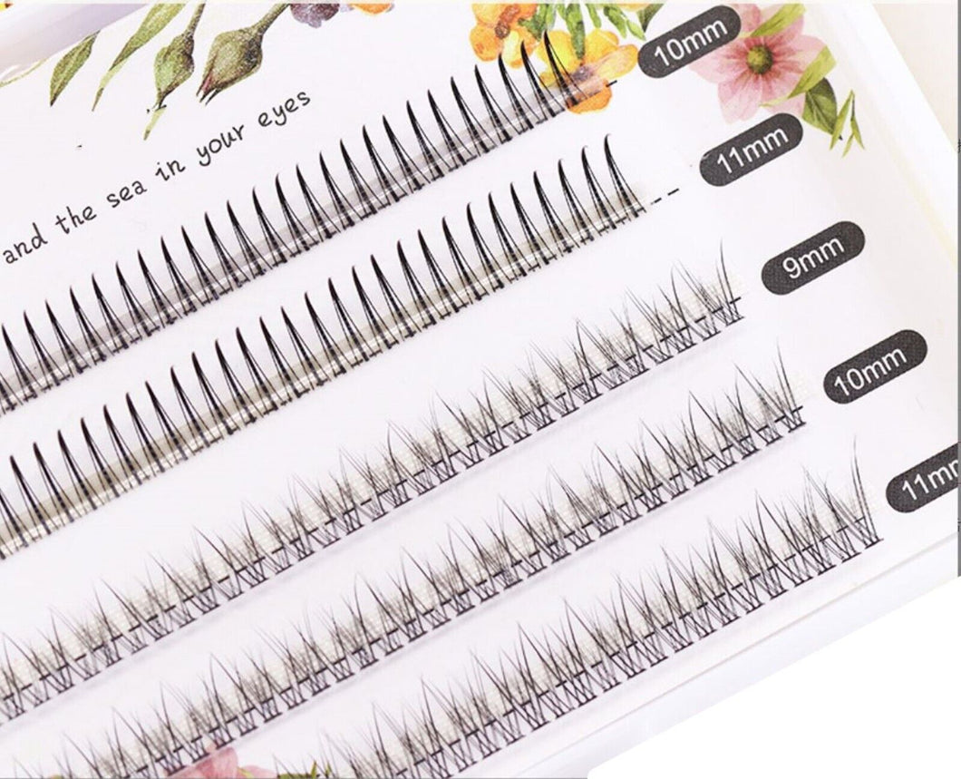 Mermaid Mixed Individual Black Cluster Fake False Eyelashes Eye lashes extension