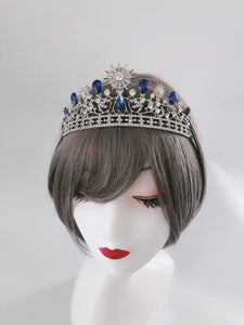 Women Silver color Sun Halo Rave Hair head band Headband Tiara Crown Hairpiece