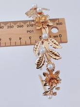 Women Girl Gold Rose Pearl Leaf Party Hair Head Band Headband Hoop headpiece