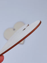AU 5x Natural Wooden LOVE Heart Craft Gift Hanging Tag Novelty Gift Wrap Favor