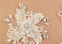 Women White Wedding Crochet Pearl Bride Party Hair Headband Lace Band Fascinator