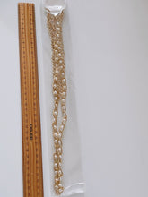 Women Lady Girls Pearl Slim Party Metallic Gold Chain Beads Dress Tassel Belt