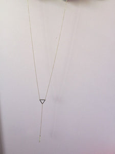 Women Bohemian Retro Gold color Simple fine Bar Simple Long Necklace Pendant