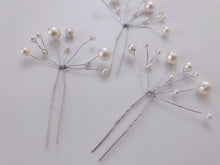 3 Women Prom Dance White Pearl Wedding Bride Night Styling Hair Bobby U pin Comb