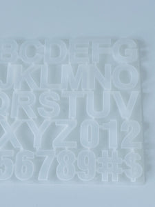 Number $ # ABC Alphabet Letter DIY Craft Silicone Mold Resin Moulds Decorating