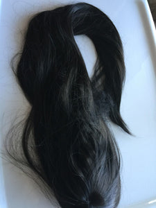 New Women Black Fancy Party Function Fringe Natrual Straight long Hair Full Wigs