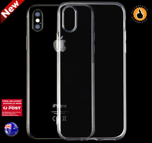 2 IPHONE X Clear Transparent Color Silicone TPU Protective Case Protector Cover