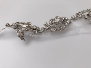 Women boho Bride Silver Crystal Party Forehead Hair Headband head Crown Tiara