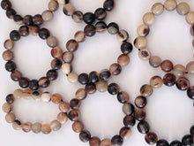 Men Women Natural Water Buffalo Cow Cattle Horn Beads Healthy Black Bracelet