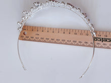 Children Flower Girls Birthday Party Pink Crystal Silver color Tiara Hair Crown