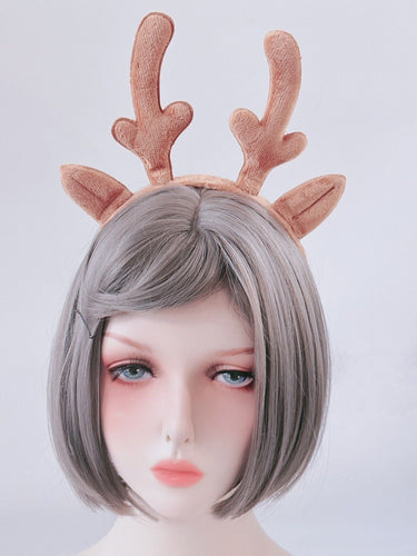 Women Girls Boys Kid Christmas Reindeer Deer Antler Costume Party Hair headband