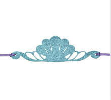 Women Kid Children Blue shell Mermaid Costume Party Hair head band Headband