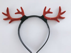 Women Girl Christmas Reindeer Deer Antler Costume Ear Party Hair Band headband