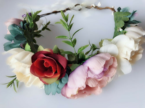 Women Lady Flower Floral bride Party Hair Headband Crown Tiara Garland Hairband