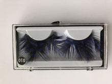 Blue Dot Black Costume Feather Exaggerated Party Fake False Eyelashes Eye lashes