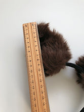 Adult Kid Brown Grey Fluffy Fur Cat wallaby Animal Ears Party Hair Headband band