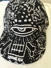 Women Men Fashion Retro Black Eye Flat Snapback Hip Hop Hippie baseball Hat Cap