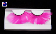 lady Long Pink Costume Feather Exaggerated Party Fake False Eyelashes Eye lashes