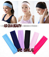 Women Yoga Retro Sports Gym Stretch dance Bandana Hair Headband Head Wrap