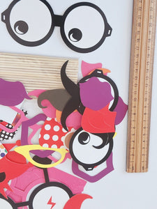 31PC Fun Novelty Happy Birthday Mustache wedding Party Photo booth PROP selfie