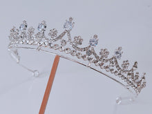 Women Wedding Crystal Silver Zircon Simple Hair Band Headband Hoop Tiara Crown