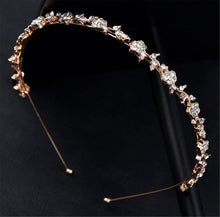 Women Girl Gold Crystal Rhinestone bling Hair Band Headband Hoop Tiara Crown