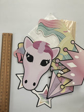 Girl Kids rainbow Unicorn pony Birthday Party Selfie Photo Booth Prop Game Sign