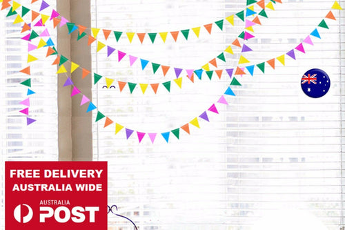 4M Paper Flag Wedding Birthday Party Baby Kids Room Hanging Decorations Garland