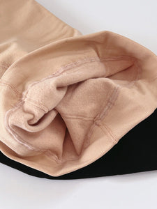 Women Warm Fleece Plush Winter Fake Thigh Skin Black Pantyhose Stockings Tights