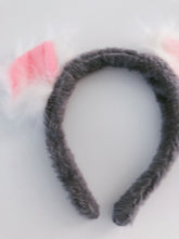 Women Children Bear Grey Koala Fluffy Pink Ear Party Hair head band Headband