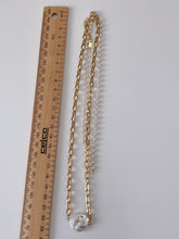 Women Chic Gold color Titanium Plated Pearl Layered Short Chain Necklace